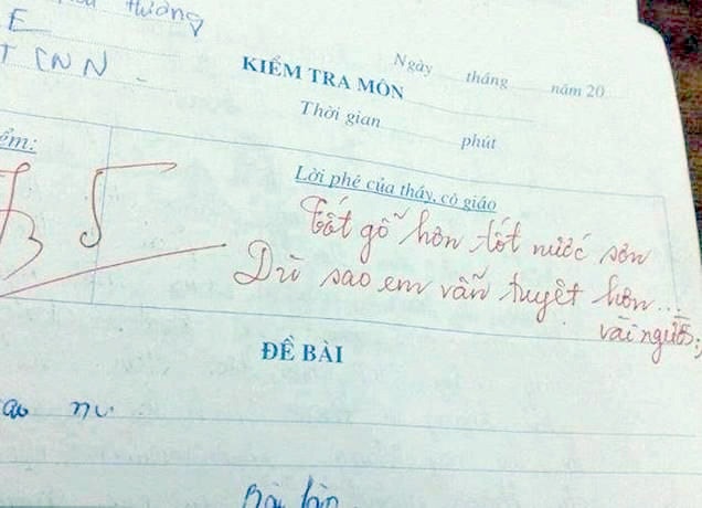 Những lời phê bá đạo không hề nhẹ của giáo viên