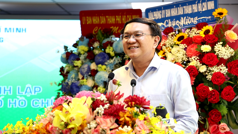 Giám đốc Sở Thông tin và Truyền thông TP.HCM Lâm Đình Thắng định hướng Trung tâm Báo chí mở rộng vai trò, chức năng. Ảnh: THẾ ANH