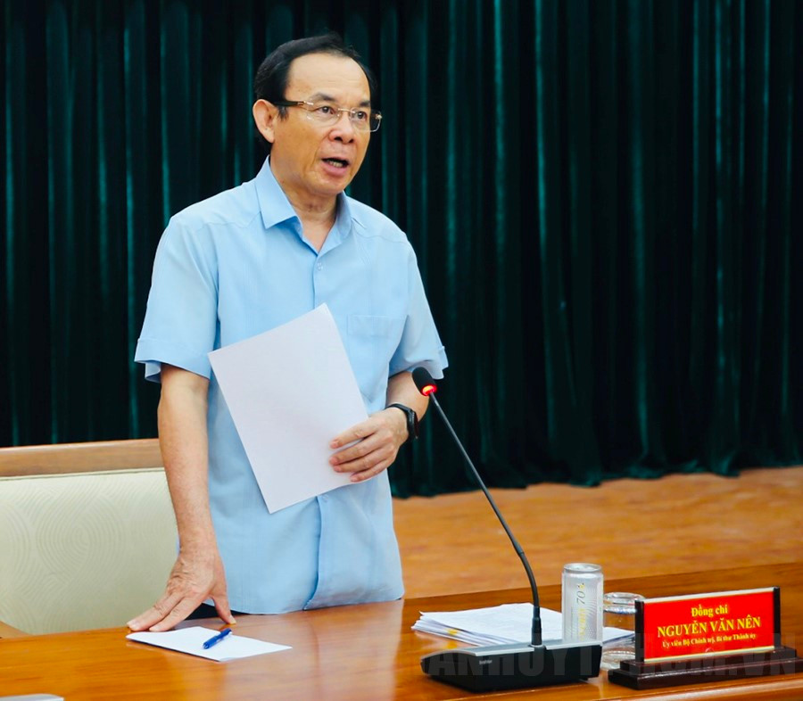 Đồng chí Nguyễn Văn Nên kết luận tại phiên họp