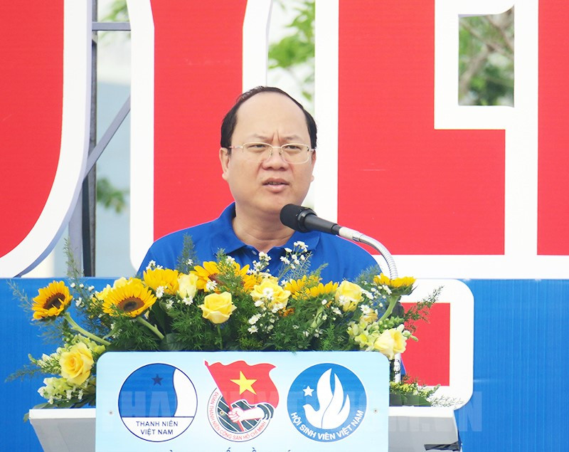 Phó Bí thư Thường trực Thành ủy TP.HCM Nguyễn Hồ Hải phát biểu tại buổi lễ