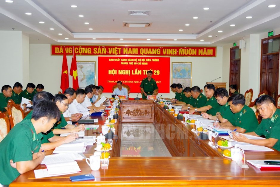 Đảng ủy Bộ đội Biên phòng TPHCM tổ chức Hội nghị Ban chấp hành Đảng bộ lần thứ 29