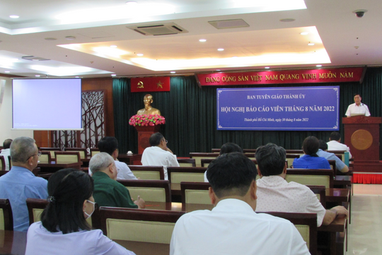 Ban Tuyên giáo Thành ủy TP.HCM tổ chức hội nghị báo cáo viên chuyên đề nông nghiệp công nghệ cao