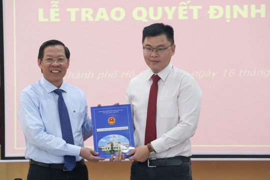 Đồng chí Trương Minh Huy Vũ giữ chức Phó Viện trưởng Viện Nghiên cứu phát triển TP.HCM