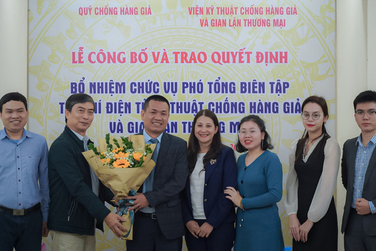 Ông Trần Mạnh Hùng được bổ nhiệm P.Tổng Biên tập Tạp chí Điện tử Kỹ thuật Chống hàng giả và Gian lận thương mại