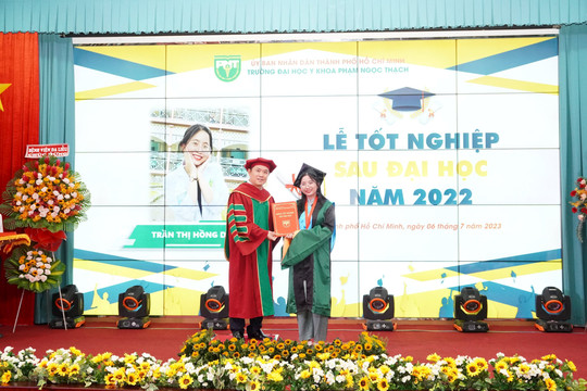 Trường ĐH Y khoa Phạm Ngọc Thạch có 783 học viên tốt nghiệp sau đại học