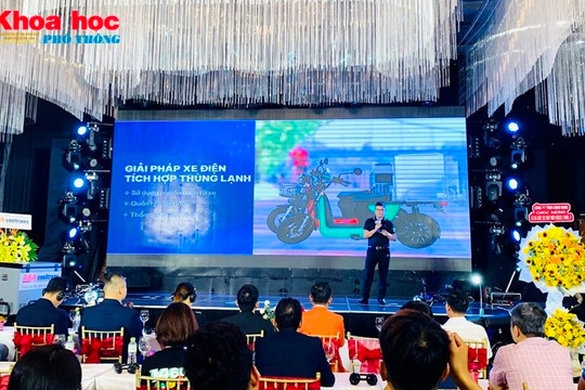 Ra mắt xe máy điện tích hợp thùng lạnh đầu tiên tại Việt Nam
