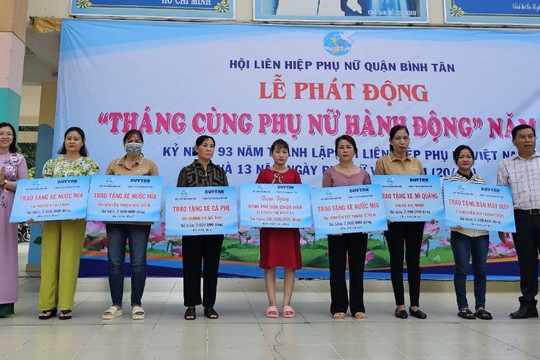 Hội Liên hiệp Phụ nữ quận Bình Tân triển khai nhiều hoạt động ý nghĩa tại “Tháng cùng phụ nữ hành động”