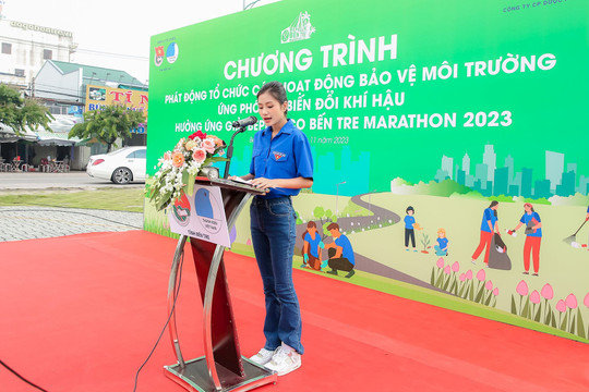 Hoa hậu Nguyễn Thanh Hà làm đại sứ giải marathon ở Bến Tre