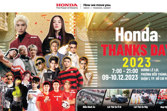 Hàng nghìn phần quà “khủng” tặng khách tại Honda Thanks Day 2023