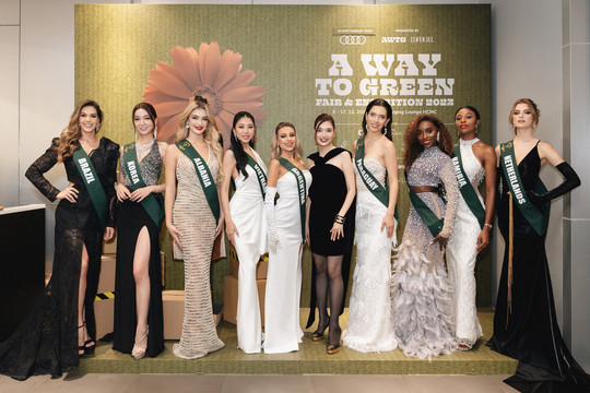 Dàn người đẹp tham dự Hoa hậu Trái đất 2023 ủng hộ dự án bảo vệ môi trường