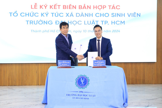 Trường ĐH Luật TP.HCM hợp tác doanh nghiệp tổ chức ký túc xá cho sinh viên
