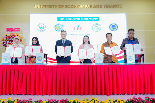 UEF ký kết hợp tác với 44 trường đại học, viện đào tạo kế toán của Indonesia và Malaysia
