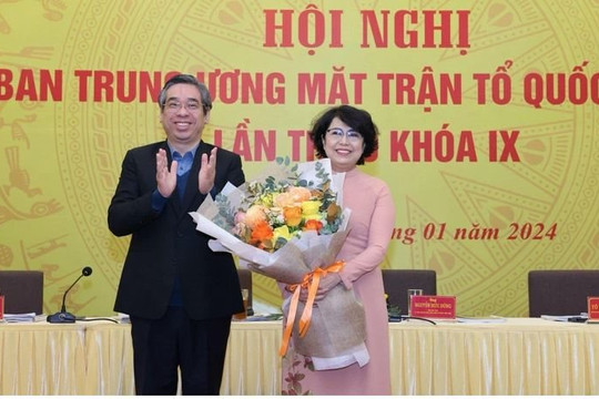 Bí thư quận 1 Tô Thị Bích Châu làm Phó chủ tịch Ủy ban Trung ương MTTQ Việt Nam