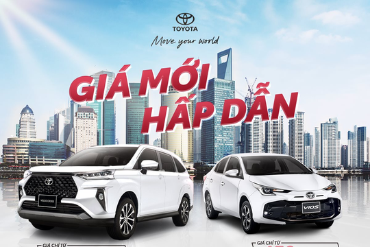 Toyota Việt Nam thông báo mức giá bán mới, có xe giảm gần 50 triệu đồng