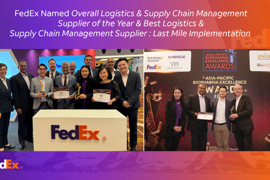 FedEx được vinh danh tại Asia Pacific Biopharma Excellence Awards 2024