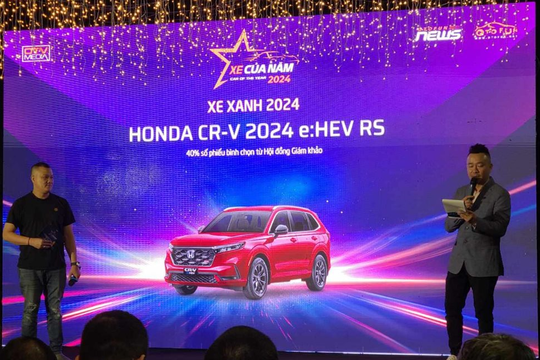 Honda CR-V e:HEV RS và Civic RS đều đạt thành tích cao tại Lễ trao giải XE CỦA NĂM 2024