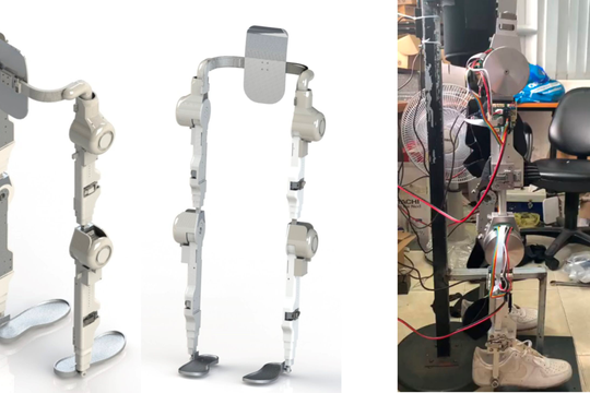5 nhà khoa học Việt: Chế tạo khung xương robot hỗ trợ người đột quỵ luyện tập phục hồi chức năng