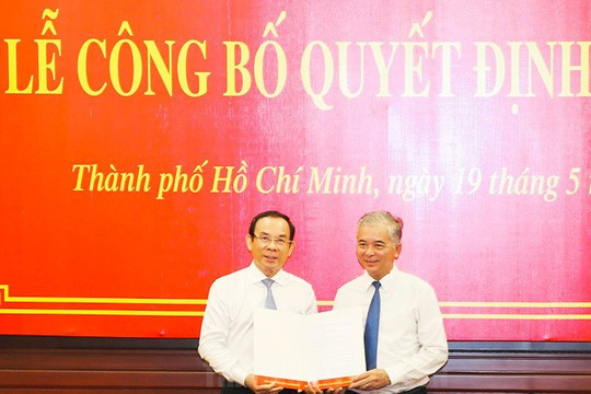 Bổ nhiệm ông Ngô Minh Châu giữ chức Trưởng Ban Nội chính Thành ủy TP.HCM