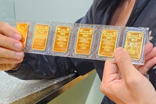 Vàng miếng trong nước tiếp đà giảm mạnh trong ngày 6/6