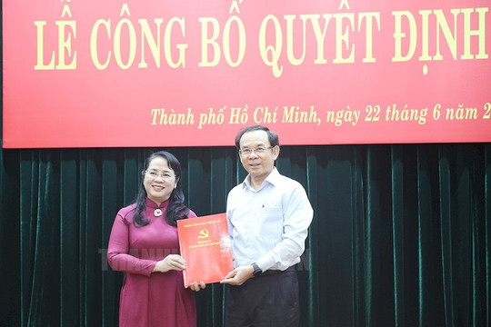 Đồng chí Trần Kim Yến giữ chức Chủ nhiệm Ủy ban Kiểm tra Thành ủy TP.HCM