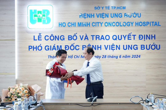 Bổ nhiệm BS.CKII. Võ Hồng Minh Phước giữ chức Phó Giám đốc Bệnh viện Ung Bướu TP.HCM