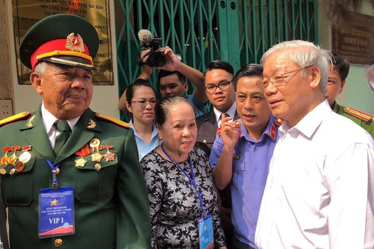 Hình ảnh Tổng Bí thư Nguyễn Phú Trọng không bao giờ phai trong trái tim gia đình Biệt động Sài Gòn