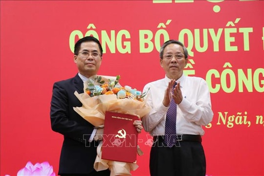 Thứ trưởng Bộ Khoa học và Công nghệ Nguyễn Hoàng Giang giữ chức Phó Bí thư Tỉnh ủy Quảng Ngãi