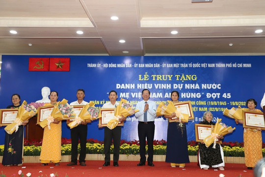 TP.HCM truy tặng danh hiệu cho 7 Mẹ Việt Nam Anh hùng