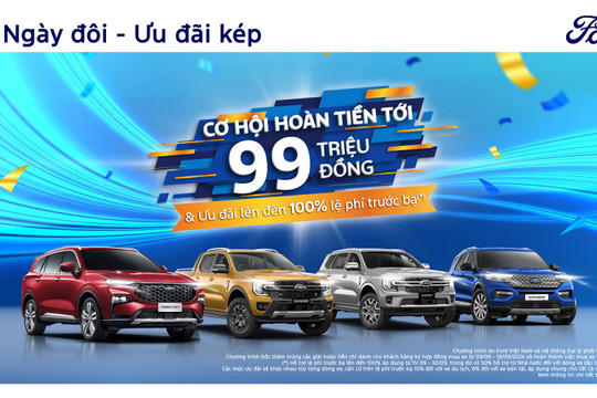 Ford Việt Nam tặng nhiều ưu đãi đặc biệt cho khách mua xe trong tháng 09/2024