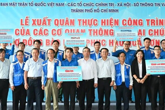 Các cơ quan báo chí TP.HCM xuất quân hỗ trợ đồng bào khắc phục hậu quả cơn bão số 3