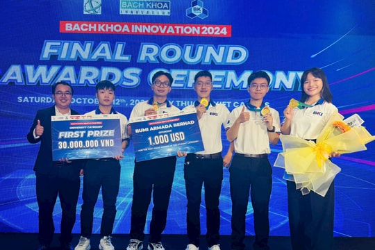 Giải Nhất cuộc thi Bach khoa Innovation 2024: Mong muốn tạo ra robot giảm tải cho y tá bệnh viện