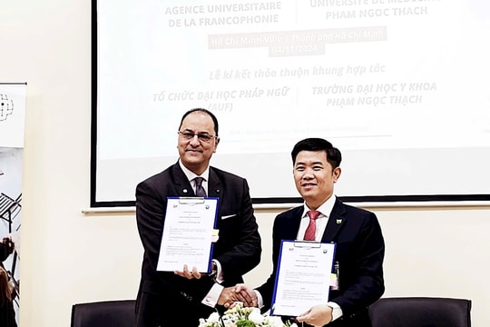 Ra mắt Không gian hợp tác đại học Pháp ngữ tại Trường đại học Y khoa Phạm Ngọc Thạch