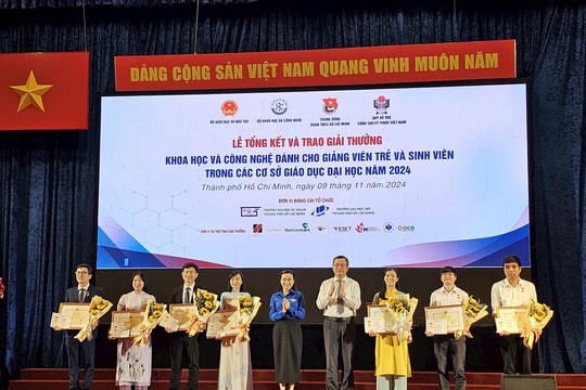 Tổng kết và trao Giải thưởng khoa học công nghệ dành cho giảng viên trẻ và sinh viên năm 2024