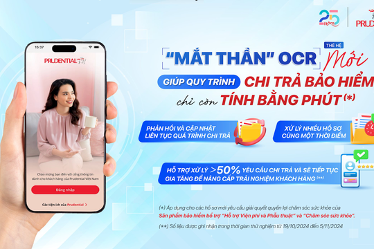 Prudential tự động hóa quy trình chi trả quyền lợi bảo hiểm với “mắt thần” OCR thế hệ mới