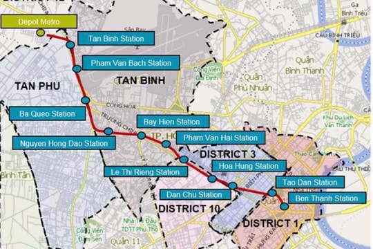 TP.HCM quyết làm tuyến Metro số 2 bằng vốn ngân sách Thành phố