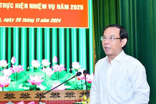 Bí thư Nguyễn Văn Nên nhấn mạnh vai trò của phát triển khoa học công nghệ gắn với quân sự quốc phòng