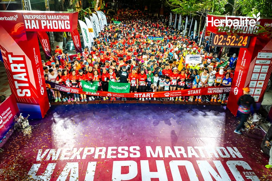 Herbalife Việt Nam tiếp tục là nhà tài trợ dinh dưỡng cho VnExpress Marathon Hải Phòng