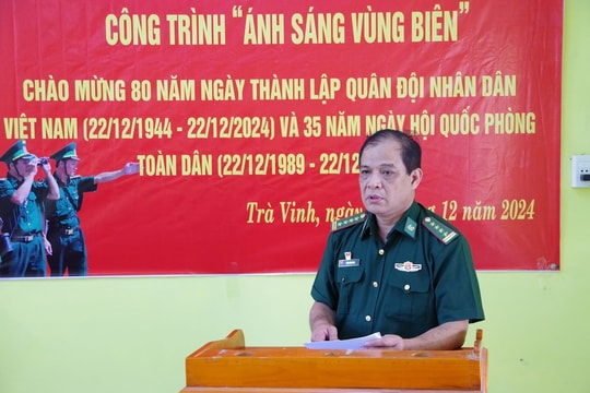 BĐBP Trà Vinh khánh thành công trình “Ánh sáng vùng biên”