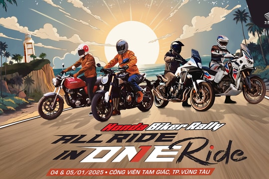 Đại hội Honda Biker Rally 2025 sẽ diễn ra tại Vũng Tàu