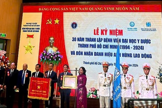 Danh hiệu Anh hùng Lao động - Dấu son trên hành trình 30 năm của Bệnh viện Đại học Y Dược TP. Hồ Chí Minh