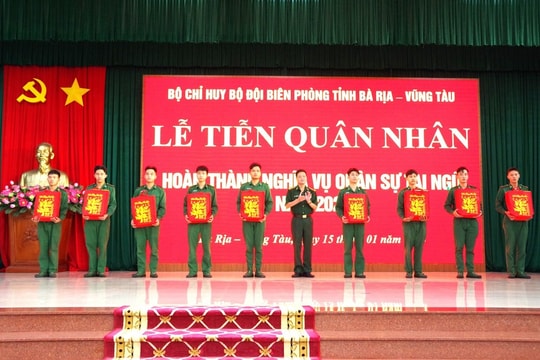 97 quân nhân hoàn thành nghĩa vụ quân sự trở về địa phương