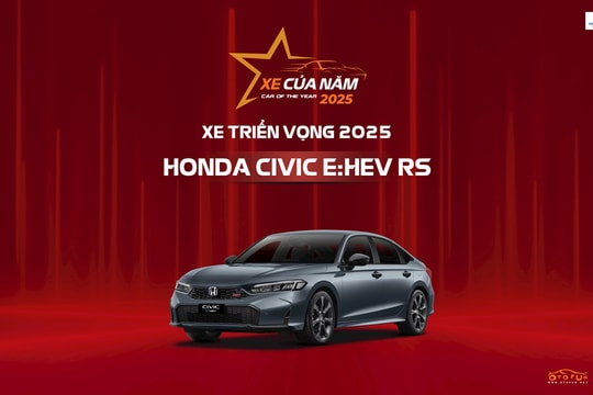 Honda Civic e:HEV RS và City RS nhận giải thưởng trong lễ công bố Danh hiệu "Xe của năm 2025"