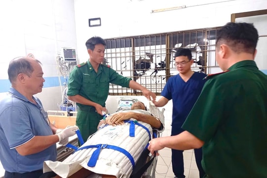 Khẩn trương cứu nạn thuyền viên tàu nước ngoài bị xuất huyết dạ dày