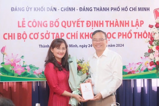 Chi bộ Tạp chí Khoa học phổ thông trực thuộc Đảng bộ UBND TP.HCM