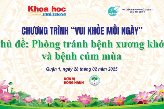 Vui khỏe mỗi ngày: Phòng tránh bệnh xương khớp và bệnh cúm mùa