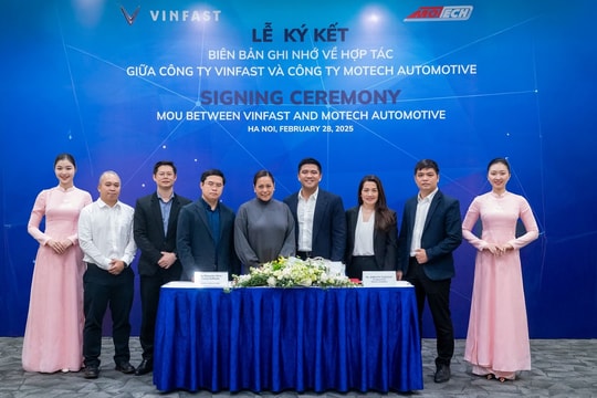 VinFast ký kết MOU với Motech về việc khai thác mạng lưới xưởng dịch vụ tại Philippines