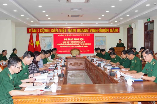 Hội thảo góp ý kiến bản thảo lần III “Lịch sử Bộ đội Biên phòng TP.HCM giai đoạn 1975 - 2025”