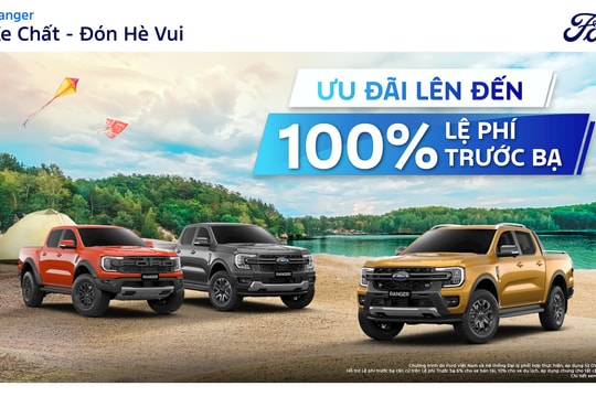 Mua xe Ford trong tháng 5, khách hàng có cơ hội nhận được loạt quà tặng hấp dẫn