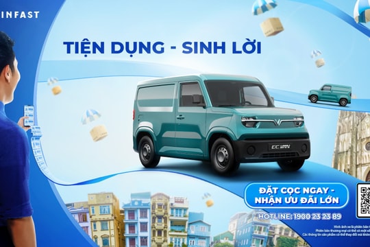 Nhận ngay 10 triệu đồng khi đặt cọc sớm xe điện chở hàng VinFast EC Van