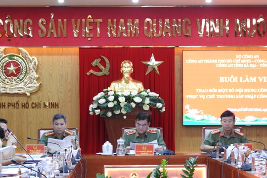 Công an TP.HCM, Bình Dương, Bà Rịa - Vũng Tàu chuẩn bị cho công tác sáp nhập